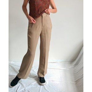 Camel/light brown high waisted pants